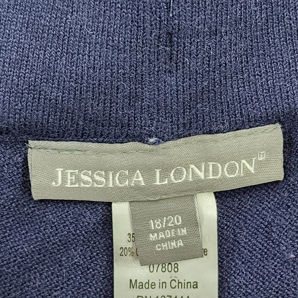Jessica London Women’s Plus Size Cashmere Blend Wide Leg Pants - 18/20